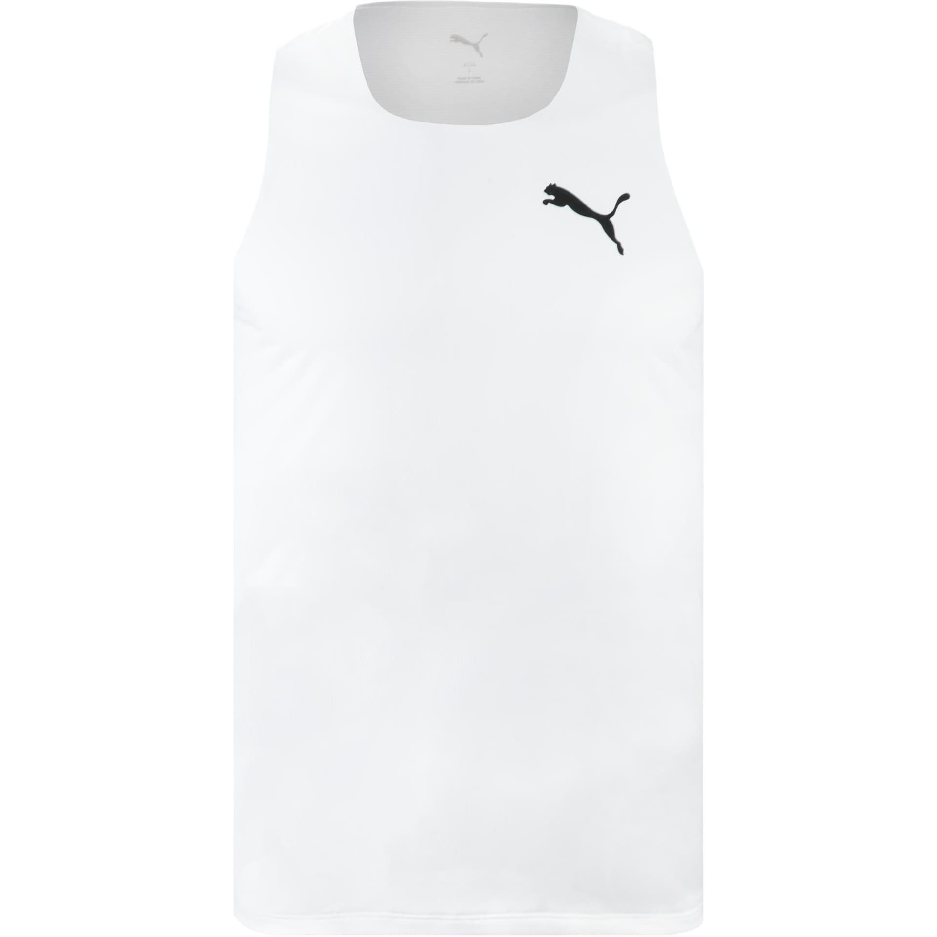 PUMA Tank Tops White U Neck Moderate Other White