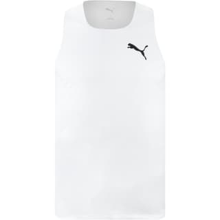 PUMA Tank Tops White U Neck Moderate Other