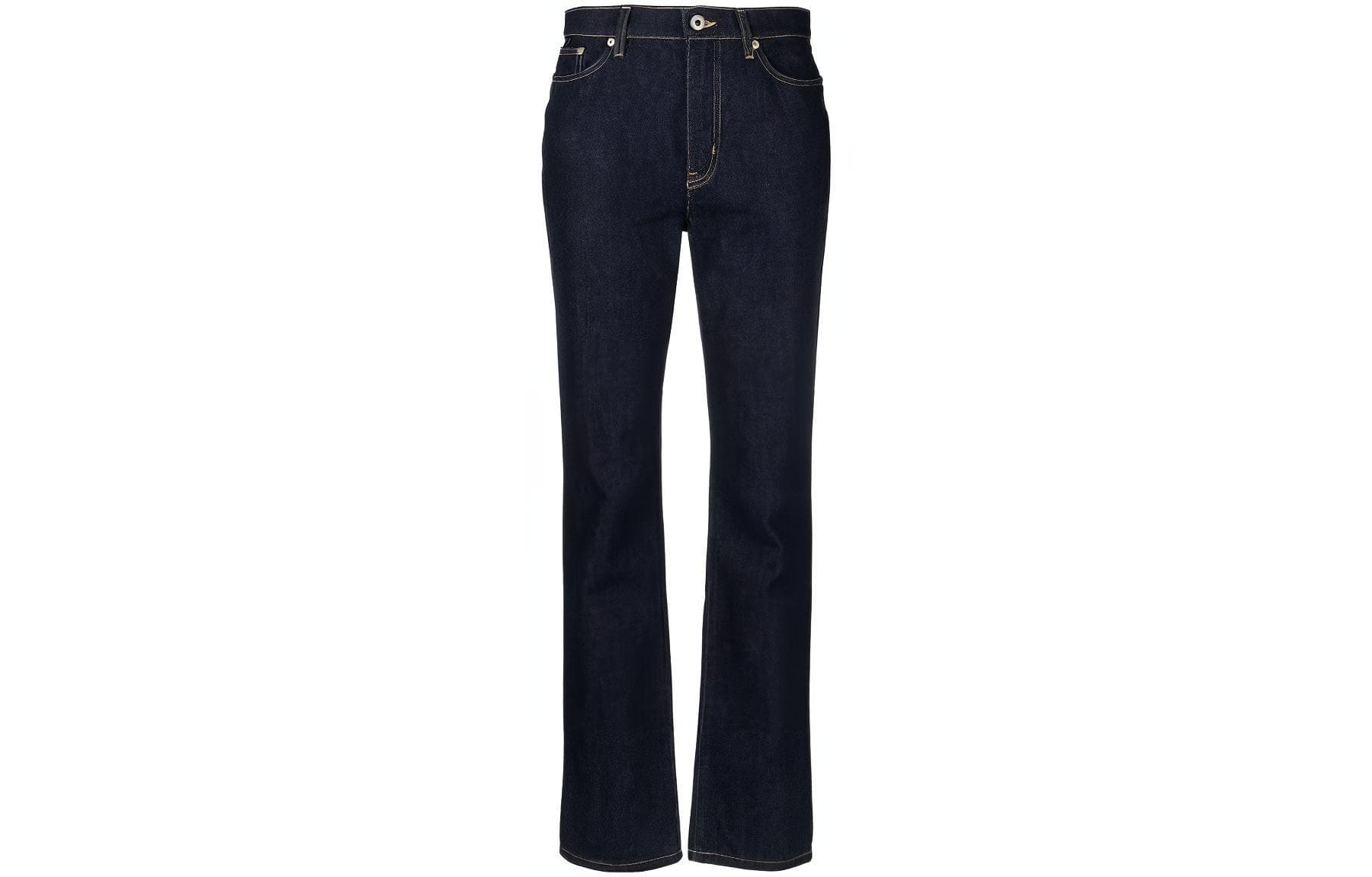 KENZO Asagao Straight Leg Mid Rise Jeans