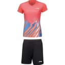 Set (Furong Red ShortSleeved TShirts+Black Shorts)
