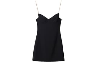 MIU MIU SweetheartNeck Spaghetti Strap Mini Skirt
