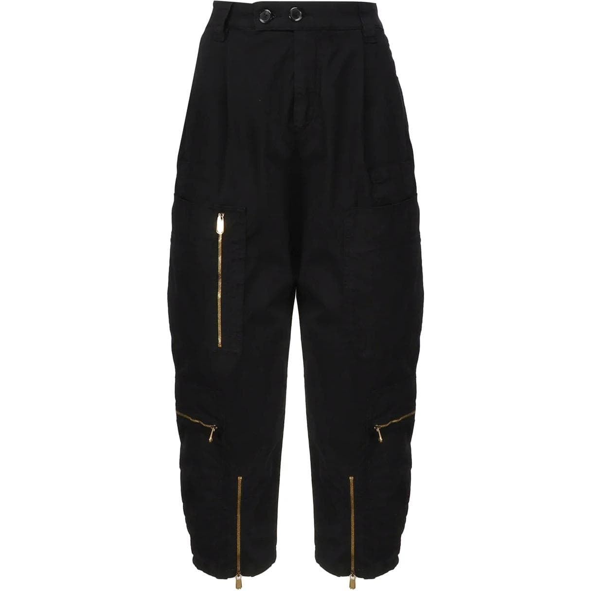 PINKO Matese Cotton Cargo Trousers Black