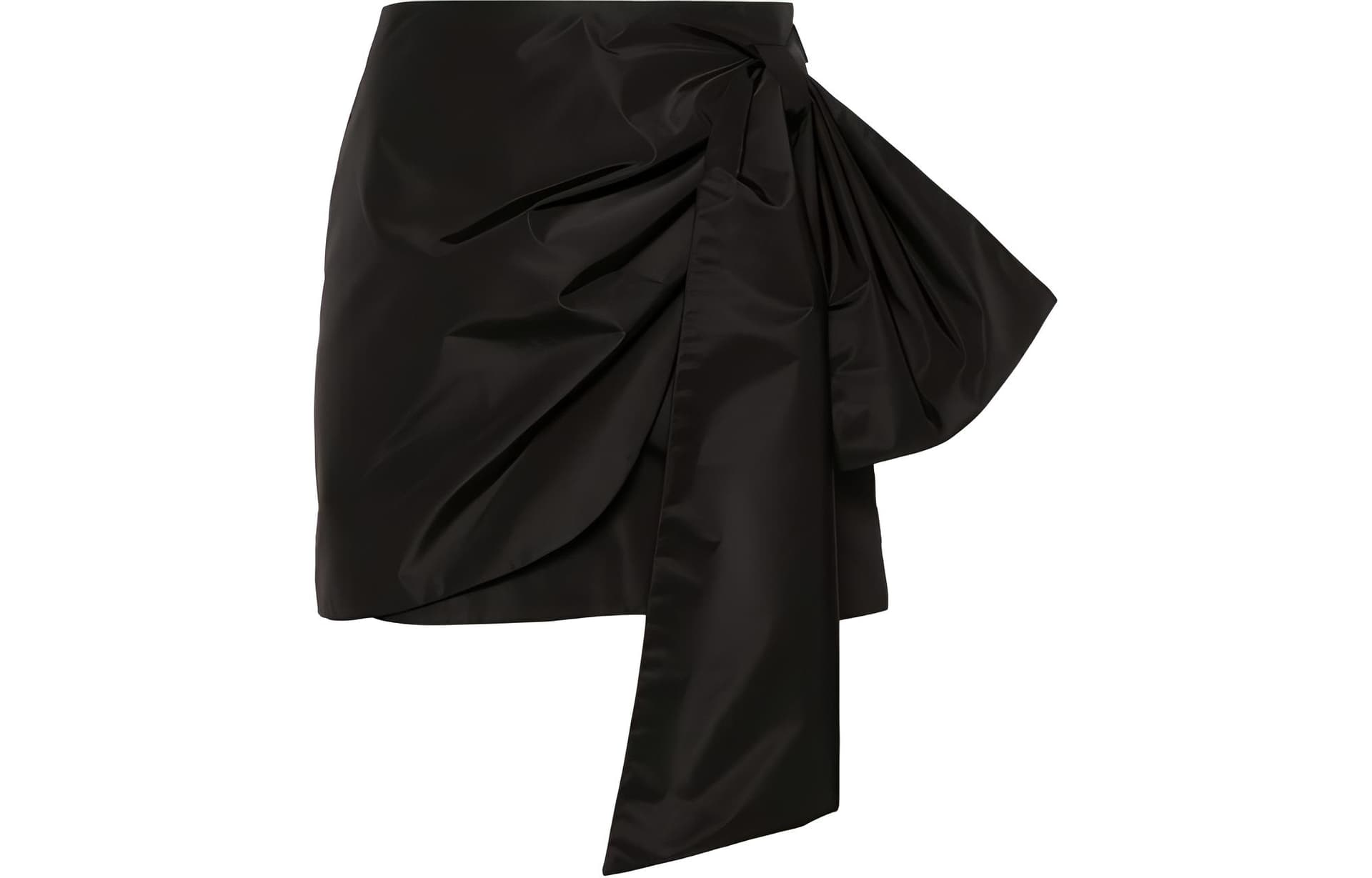 MSGM Bow-embellished Mini Skirt Black