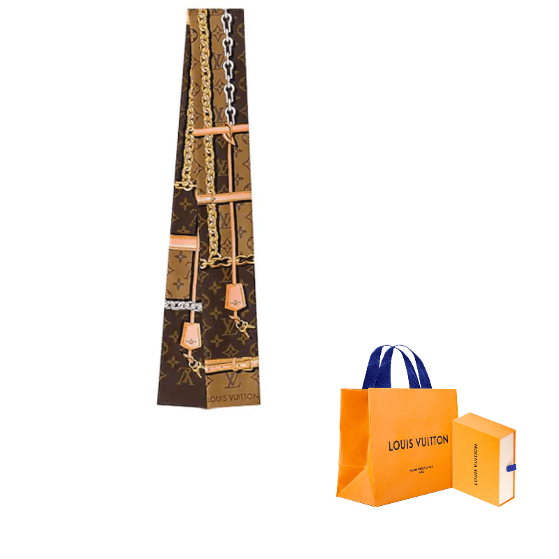 LOUIS VUITTON Monogram Confidential Silk Hair Bands