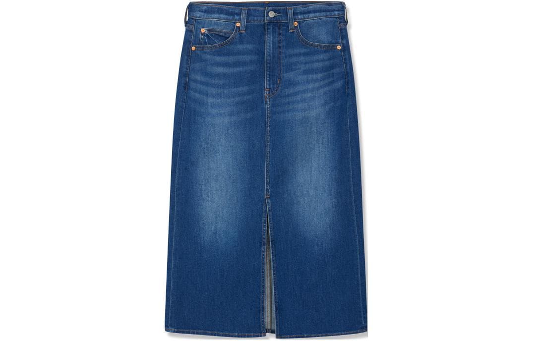 Levis Long Skirt Blue Blue
