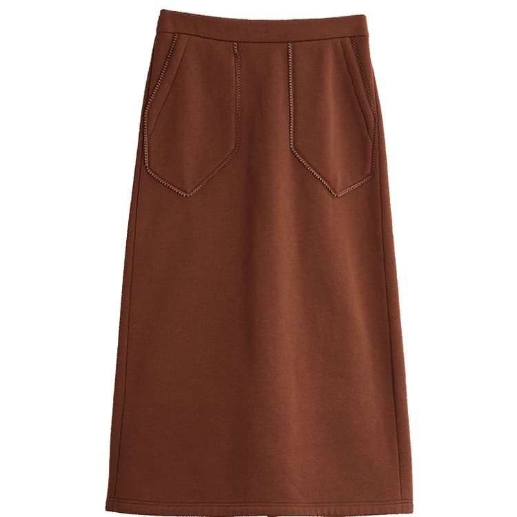 ELLE Long Skirt Brown