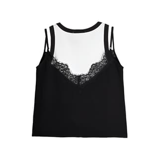 ELLE Suit Black White
