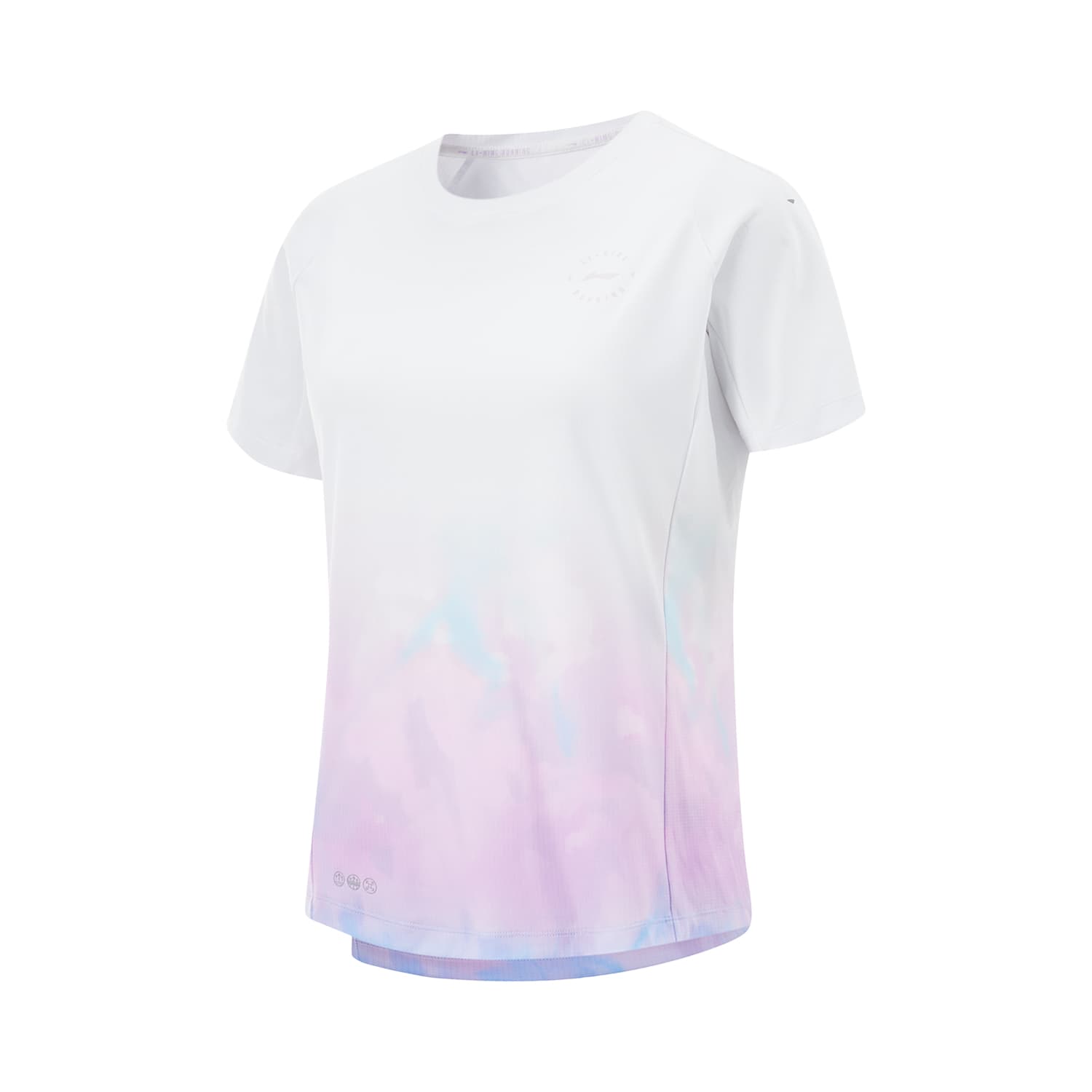 Li Ning Collection T Shirt Standard White/Sky Blue/Condensed Purple/Flowing Pink All Over Print