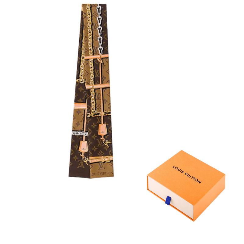 LOUIS VUITTON Monogram Confidential Silk Hair Bands