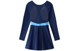 ANTA Swim & Qingbao Blue/Qinghai Blue Skirt One Piece Swimsuit