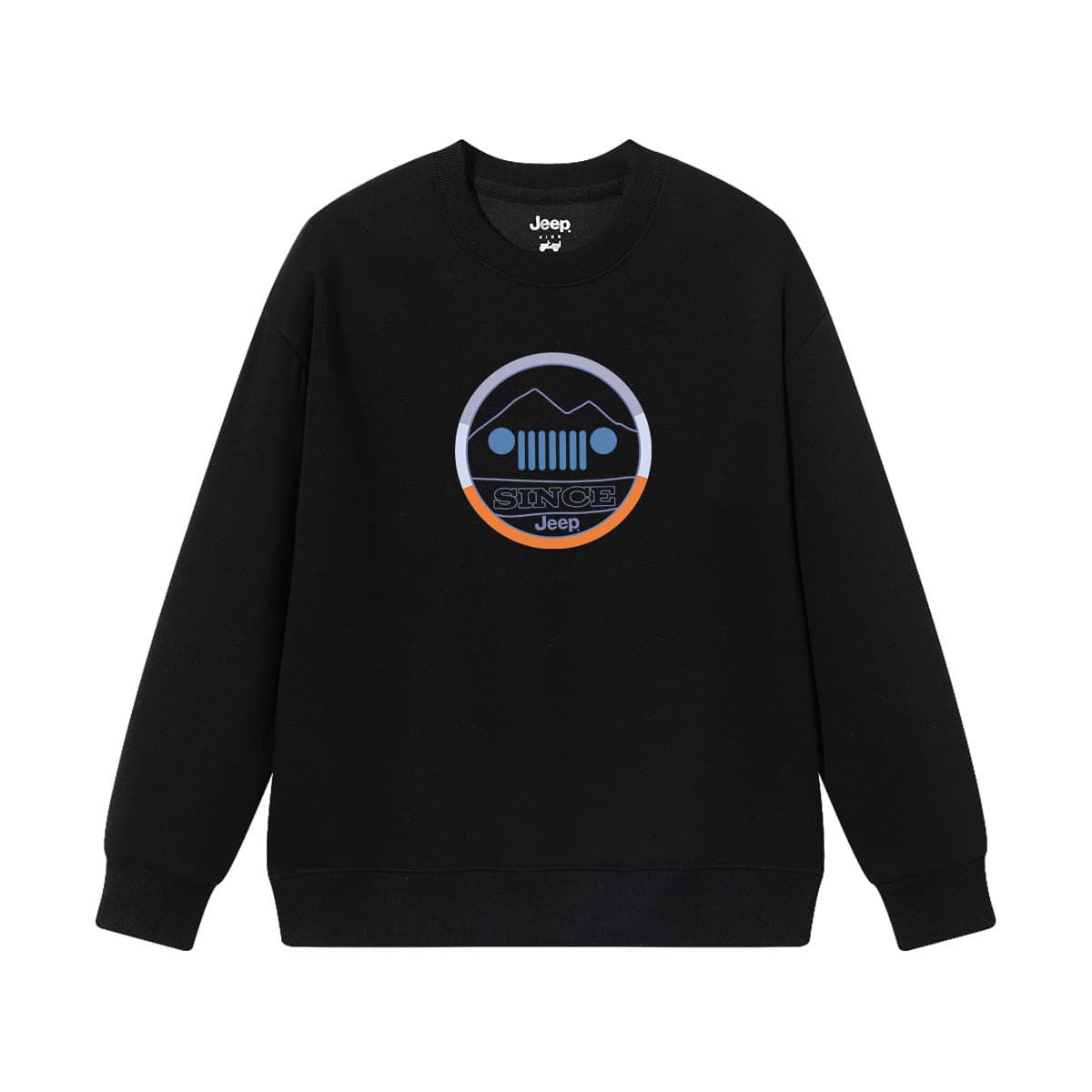 Jeep Grade School Sweatshirts Crew Neck Thickened Stretch