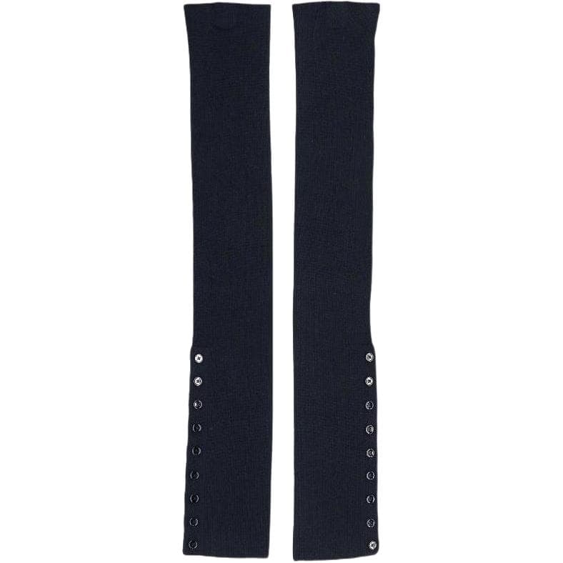 Lemaire Wool, Acrylic Sun Protection Leg Covers Black Black