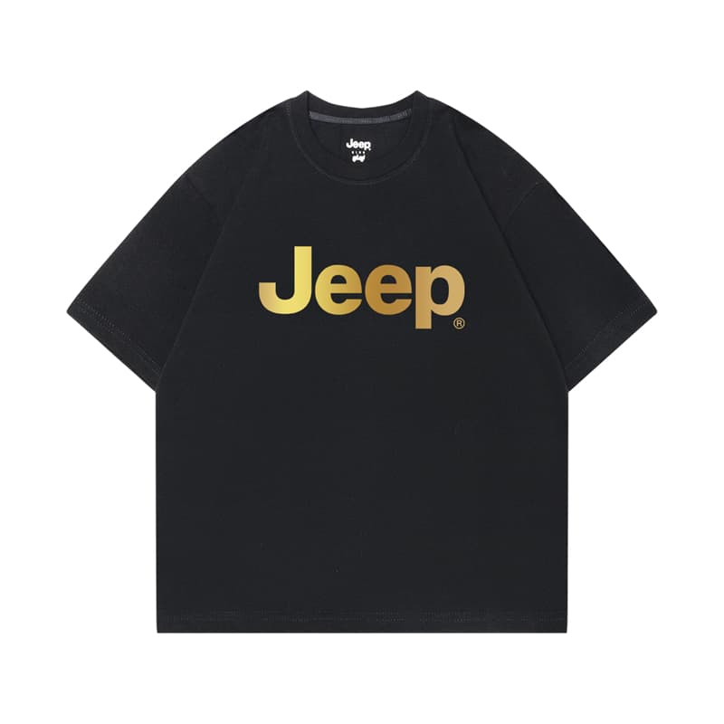 Jeep T Shirts Crew Neck Moderate Black