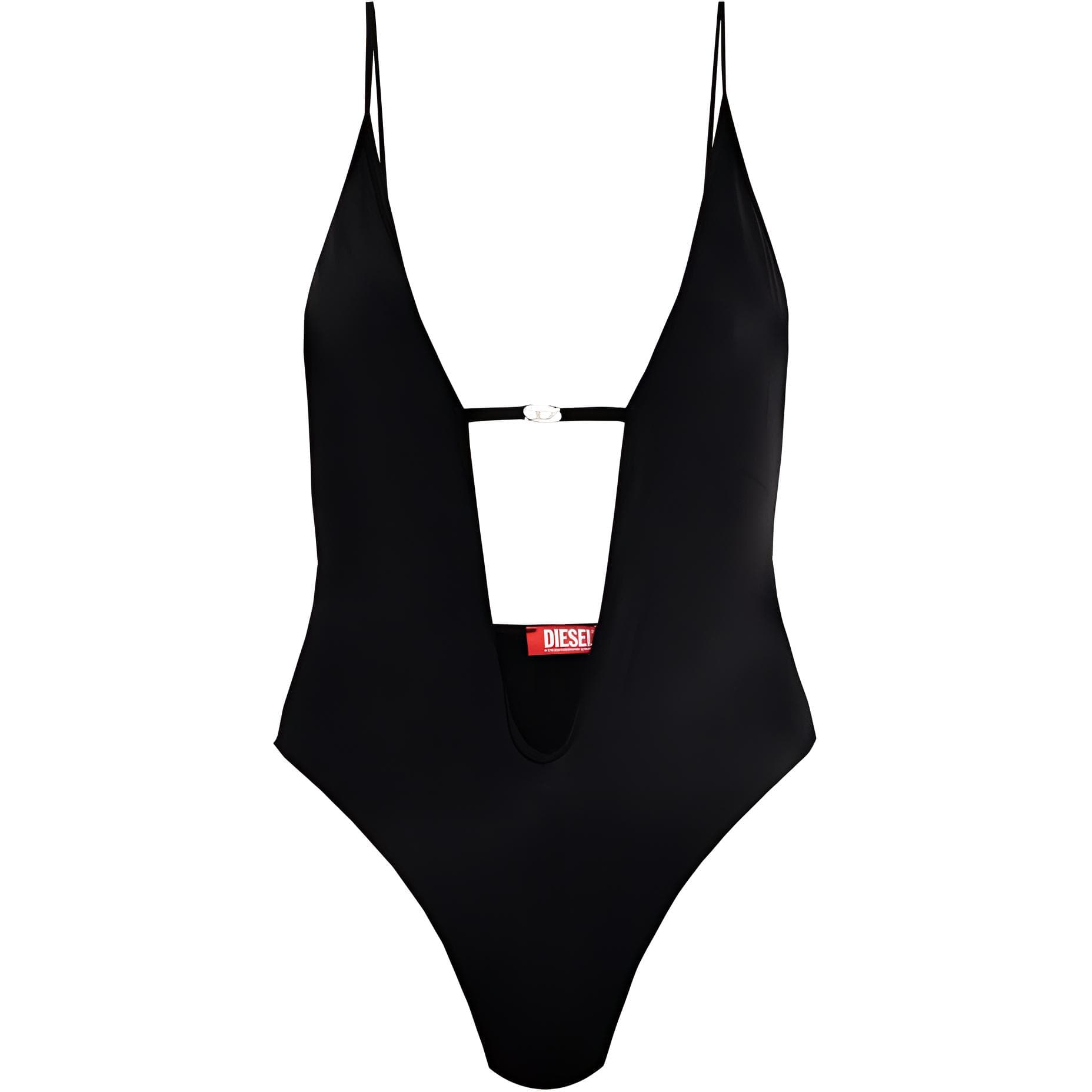 Diesel Daisy Dnm High Cut One Piece Swimsuit Black