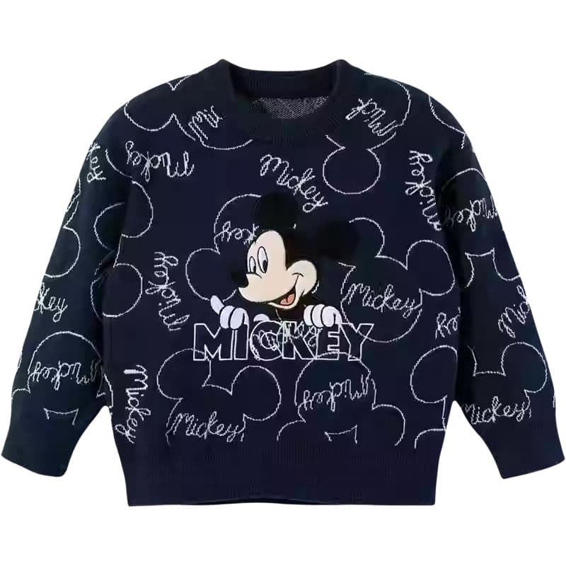 Disney Sweaters Crew Neck Moderate Navy Blue