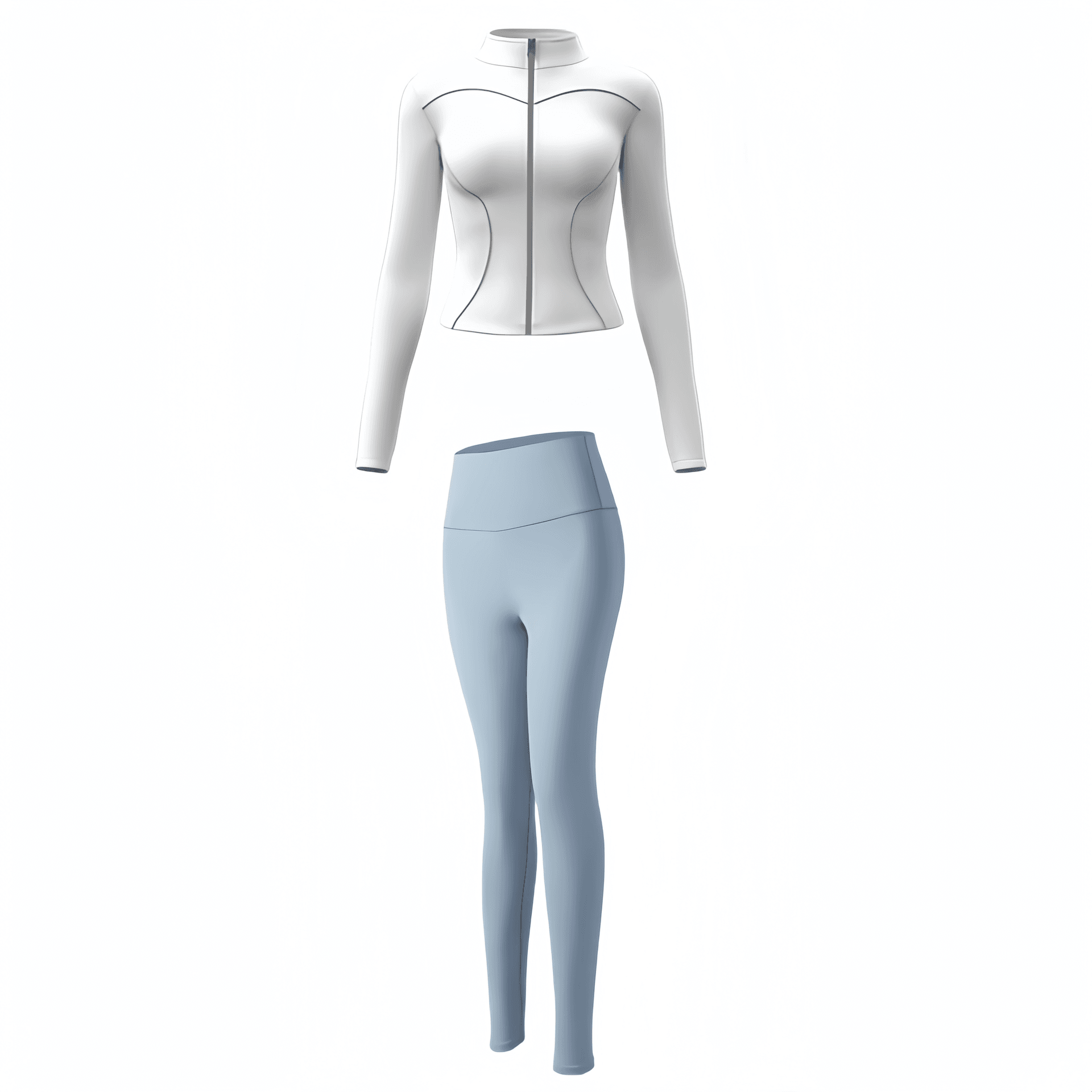 White+Gray Lake Blue