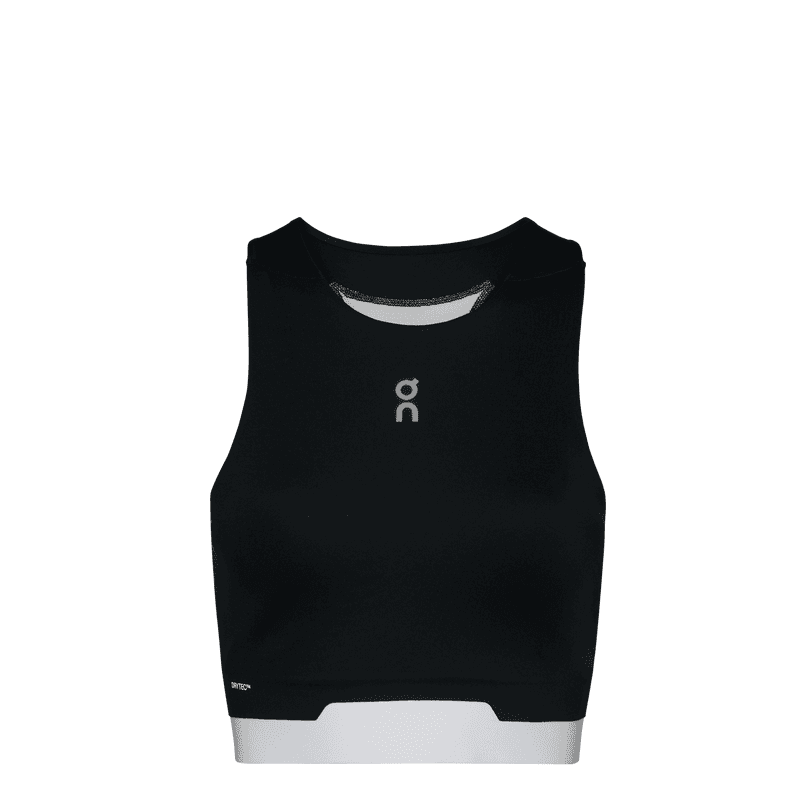 On Train 2 in 1 Crop Sport Vests Black Black