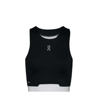 On Train 2 in 1 Crop Sport Vests Black