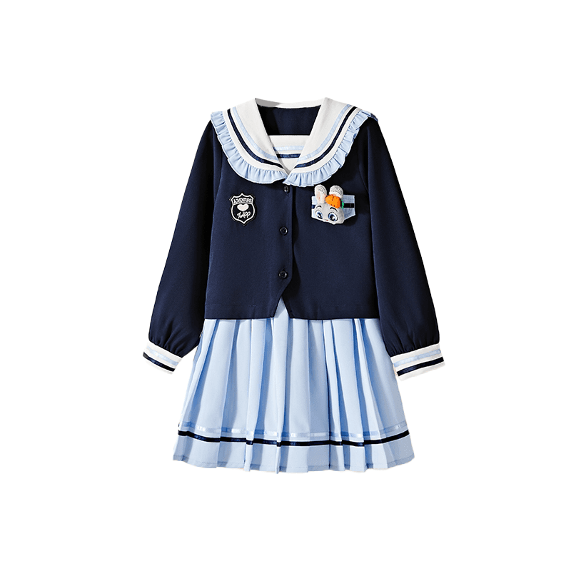 Children Aged 3 7 Years Old Disney Skirt Set SS25 Clothing Sets Navy Blue