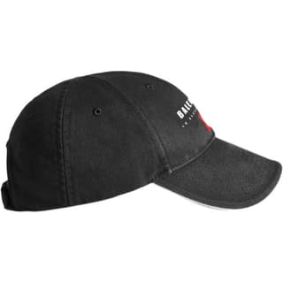 Balenciaga Minimalist Cotton Baseball Caps Black