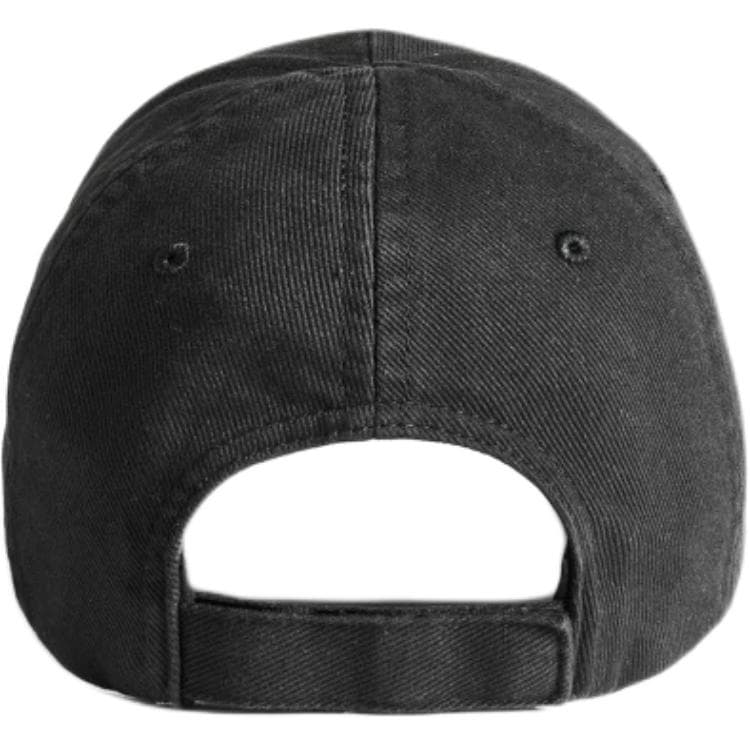 Balenciaga Minimalist Cotton Baseball Caps Black
