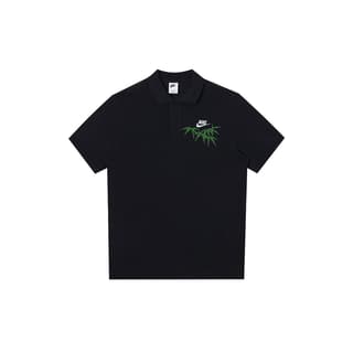 Nike Polo Shirts Black Polo Collar Moderate Straight Fit
