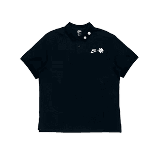 Nike Polo Shirts Black Polo Collar Moderate Straight Fit