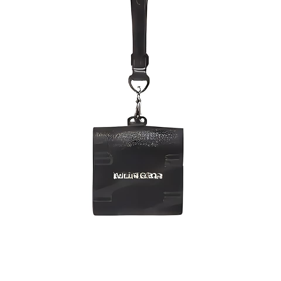 Balenciaga Polyester, Polyurethane, Cotton Earphone Case Black/Gray