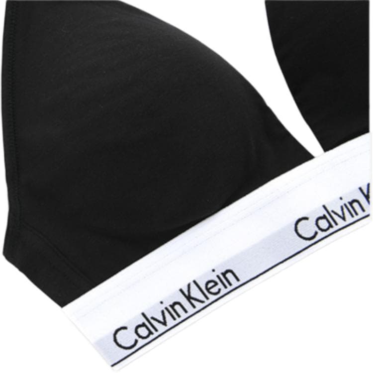 CALVIN KLEIN Modern Gravity Band Bra Space Black
