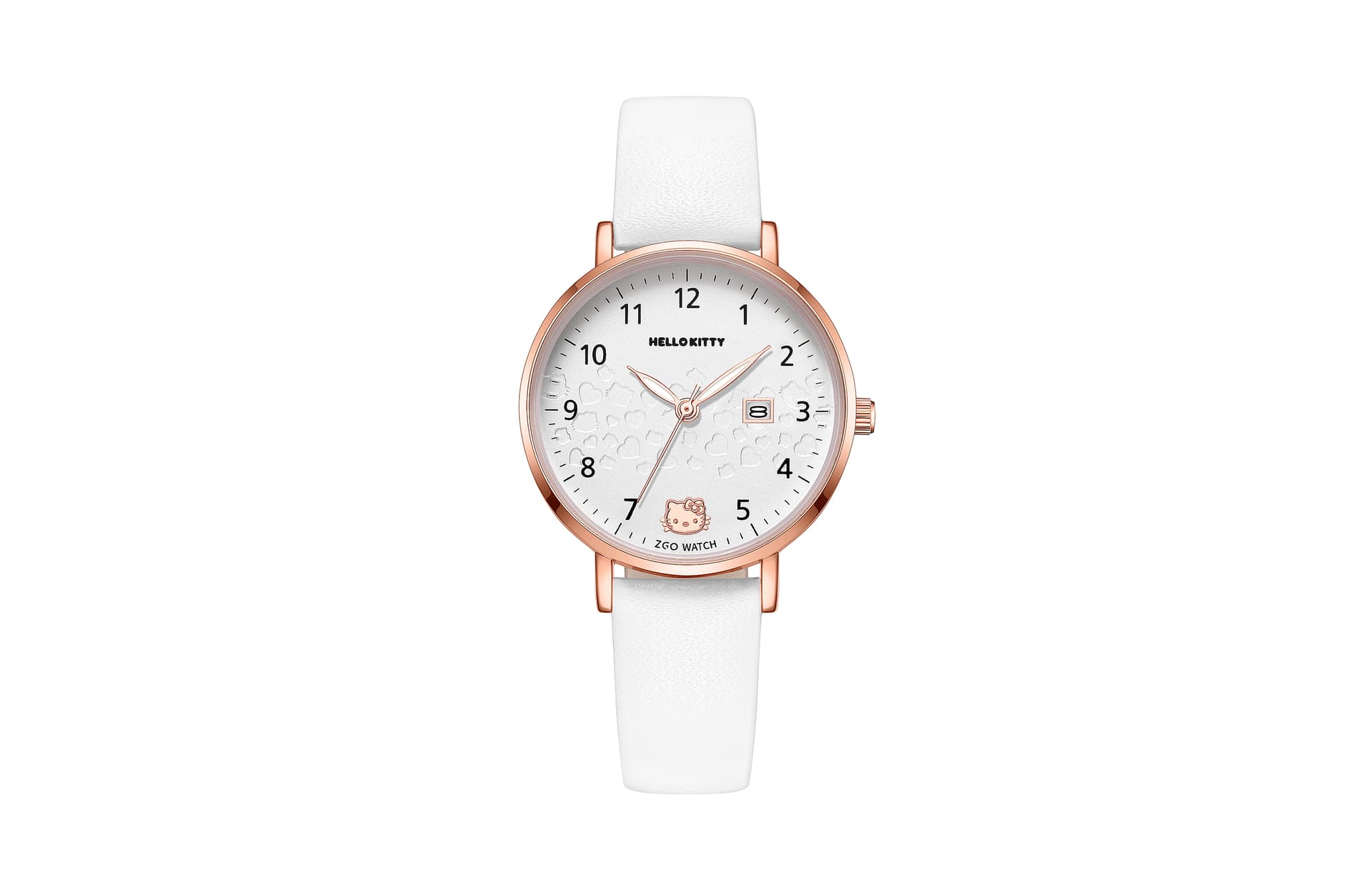 Hello Kitty Watch Quartz Movement PU Strap Watch Watch White Dial