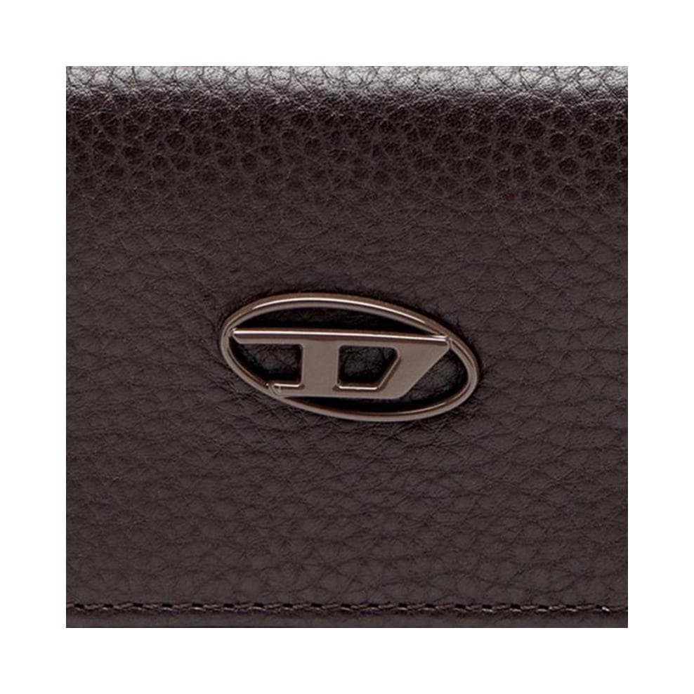 DIESEL Cow Wallet Coin Purse Dark Brown