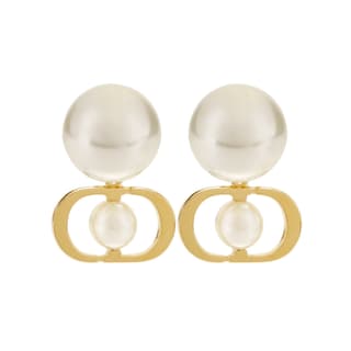 DIOR Brass Earrings Gold