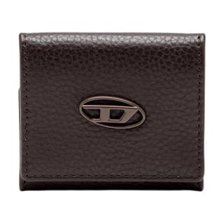DIESEL Cow Wallet Coin Purse Dark Brown