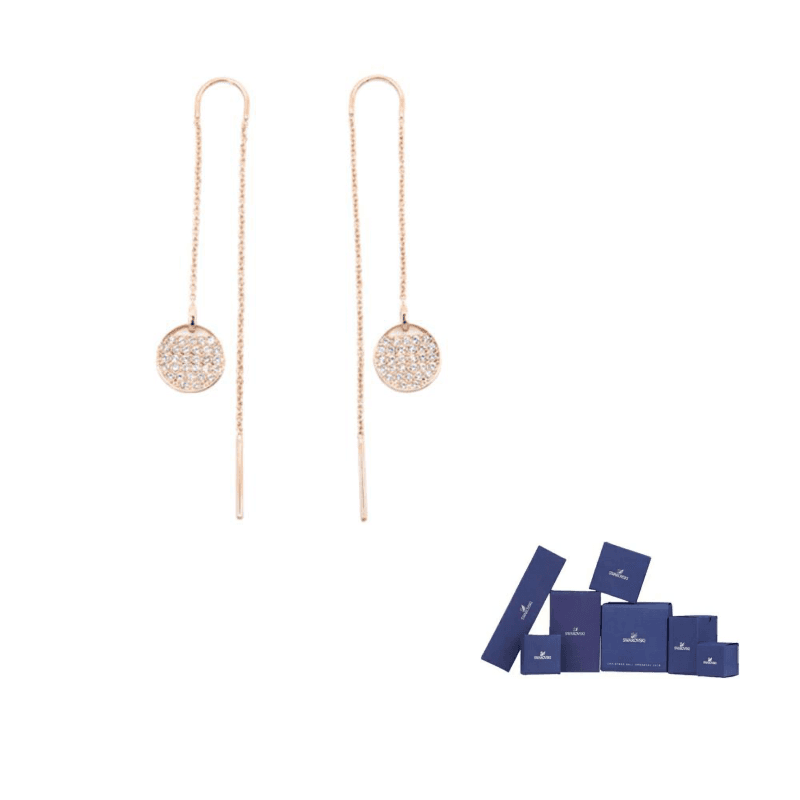 Swarovski Sublima Necklace Earrings Set Gold