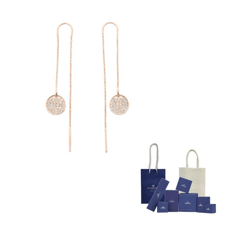Swarovski Sublima Necklace Earrings Set Gold