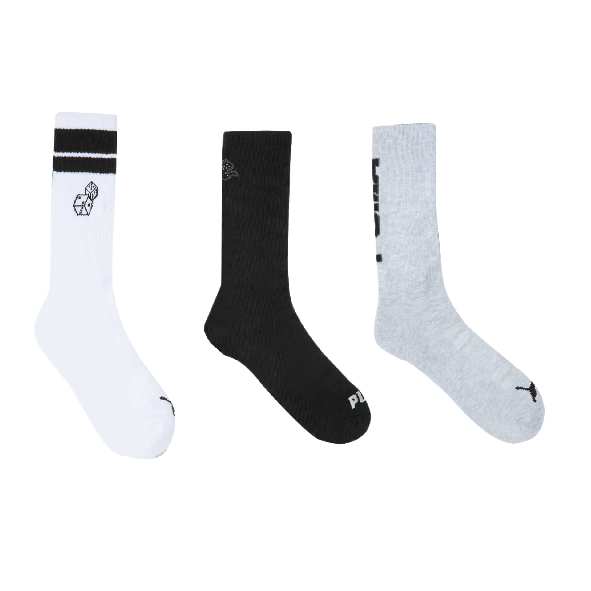 PUMA Calcetines Largos De Rizo Medio Para Hombre 3 Pares