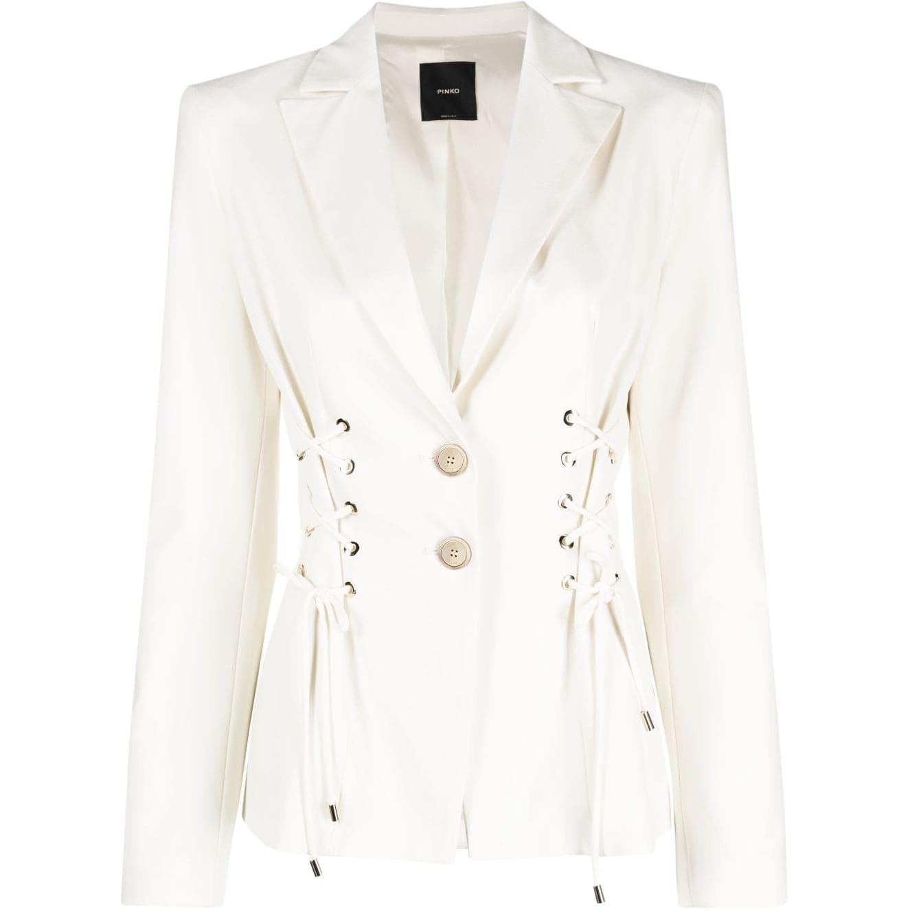 PINKO Business Suit Coat White White