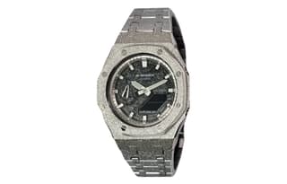 CASIO Custom Collection Quartz Movement Stainless Steel Strap Watch Black Dial