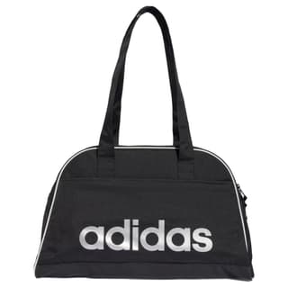 Adidas Polyester Handbag Black & Silver Metallic