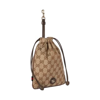 GUCCI Canvas Bag Clutch Coin Purse Mini Brown