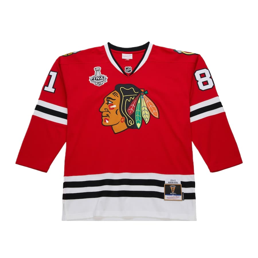 Mitchell Ness Nhl "Blackhawks 2014 Marian Hossa" jersey Red