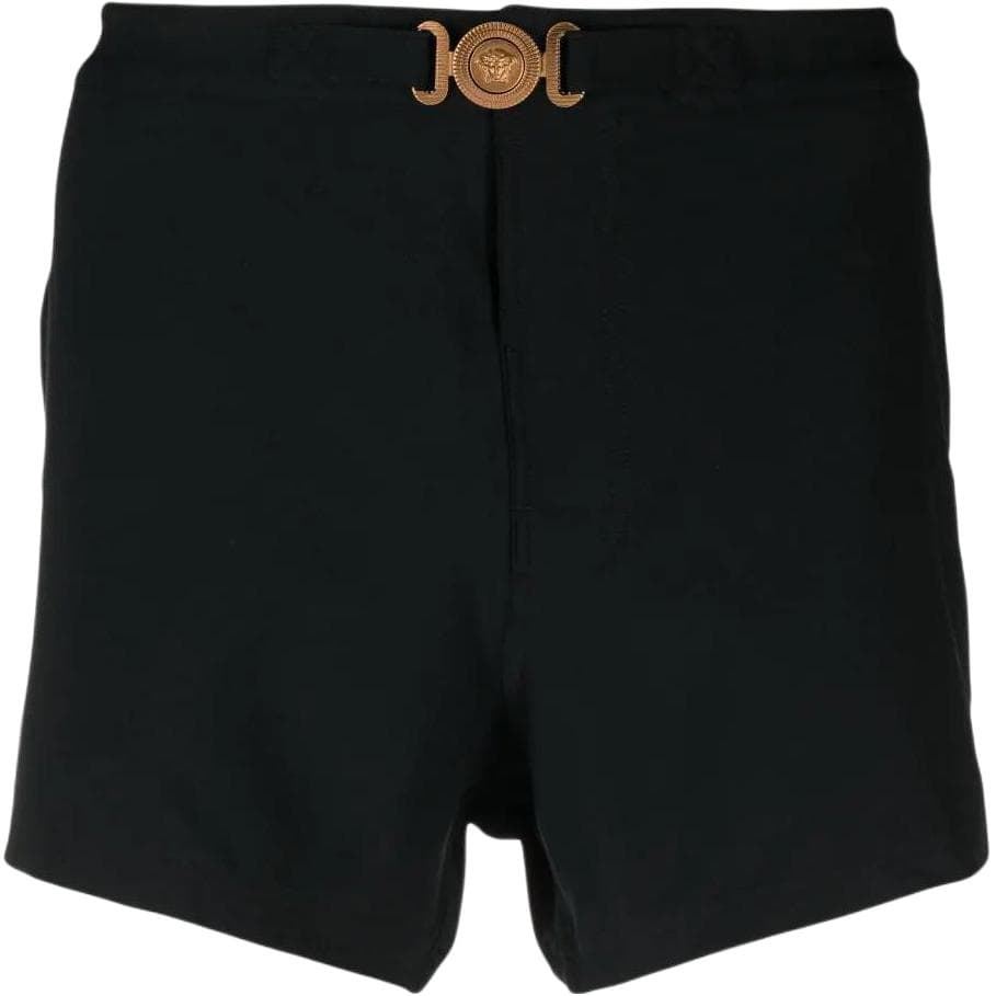 VERSACE Logo Plaque Swim Black