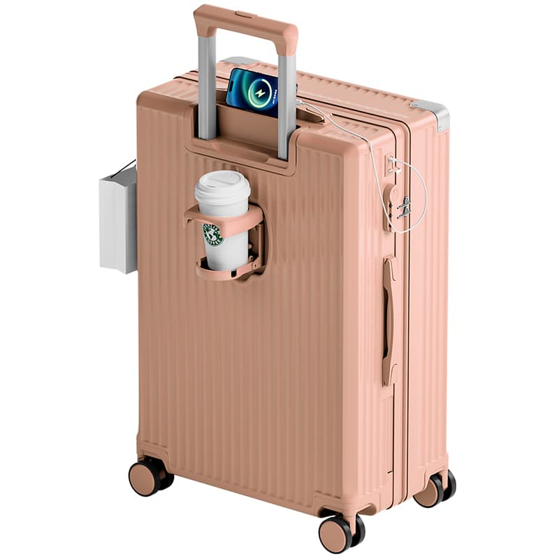 Lixiangzhuyi ABS+PC Rechargeable Luggage Password Check in Box 20 Inch, 24 Inch, 26 Inch, 22 Inch, 28 Inch Pale Dogwood