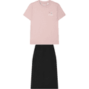 Clothing Sets (Bare Pink Top+Jet Black Bottom)