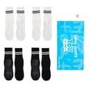 4 Pack (White+Black)