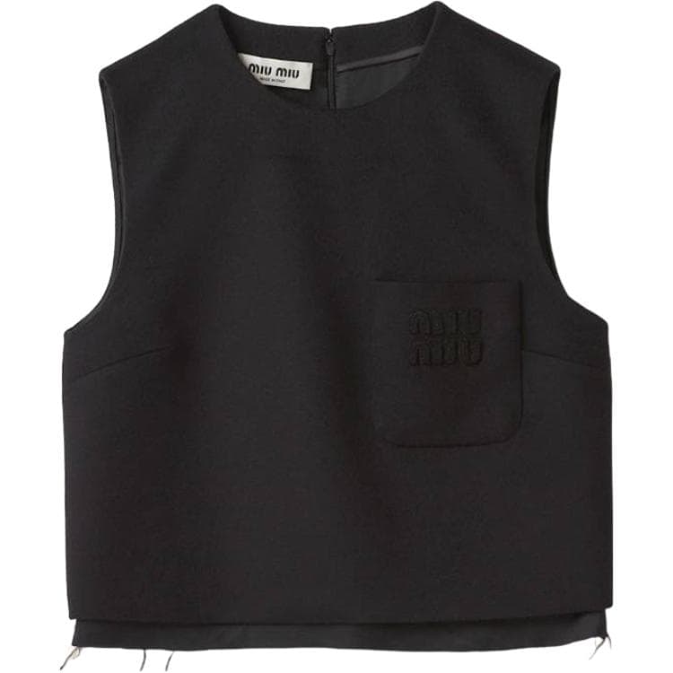 MIU MIU Tank Tops Black