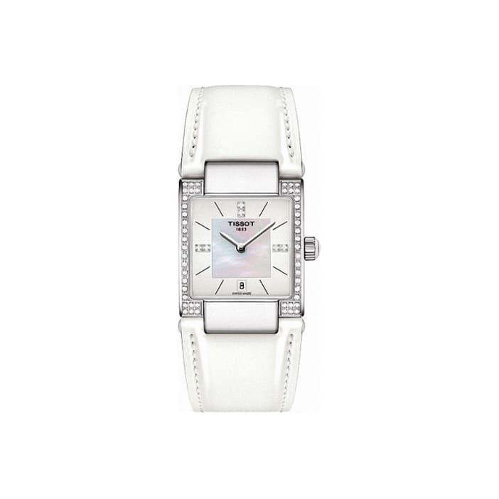 TISSOT T LADY T02 Collection Quartz Movement 50m Waterproof Watch 31.6mm White Dial White