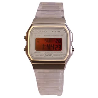CASIO Custom Collection Quartz Movement Resin Strap Watch Red Watch Dial