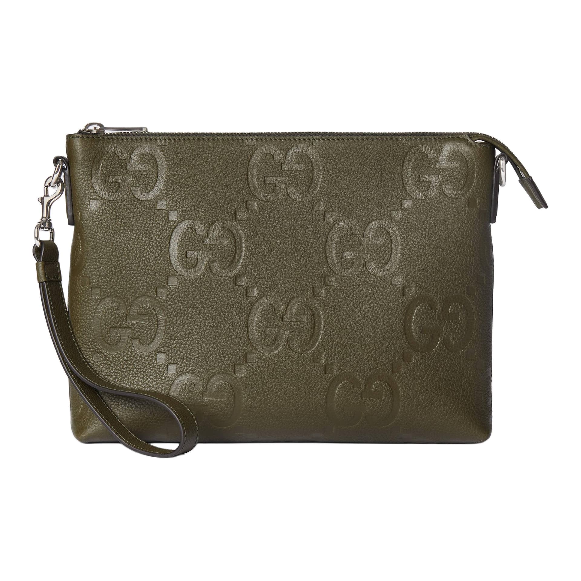 GUCCI Jumbo GG Shoulder Bag Medium Dark Green Gift Set(Basic Set+Box+Shopping Bag)