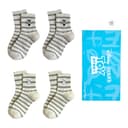 4 Pack (Stripes Black Bear+Stripes White Bear)